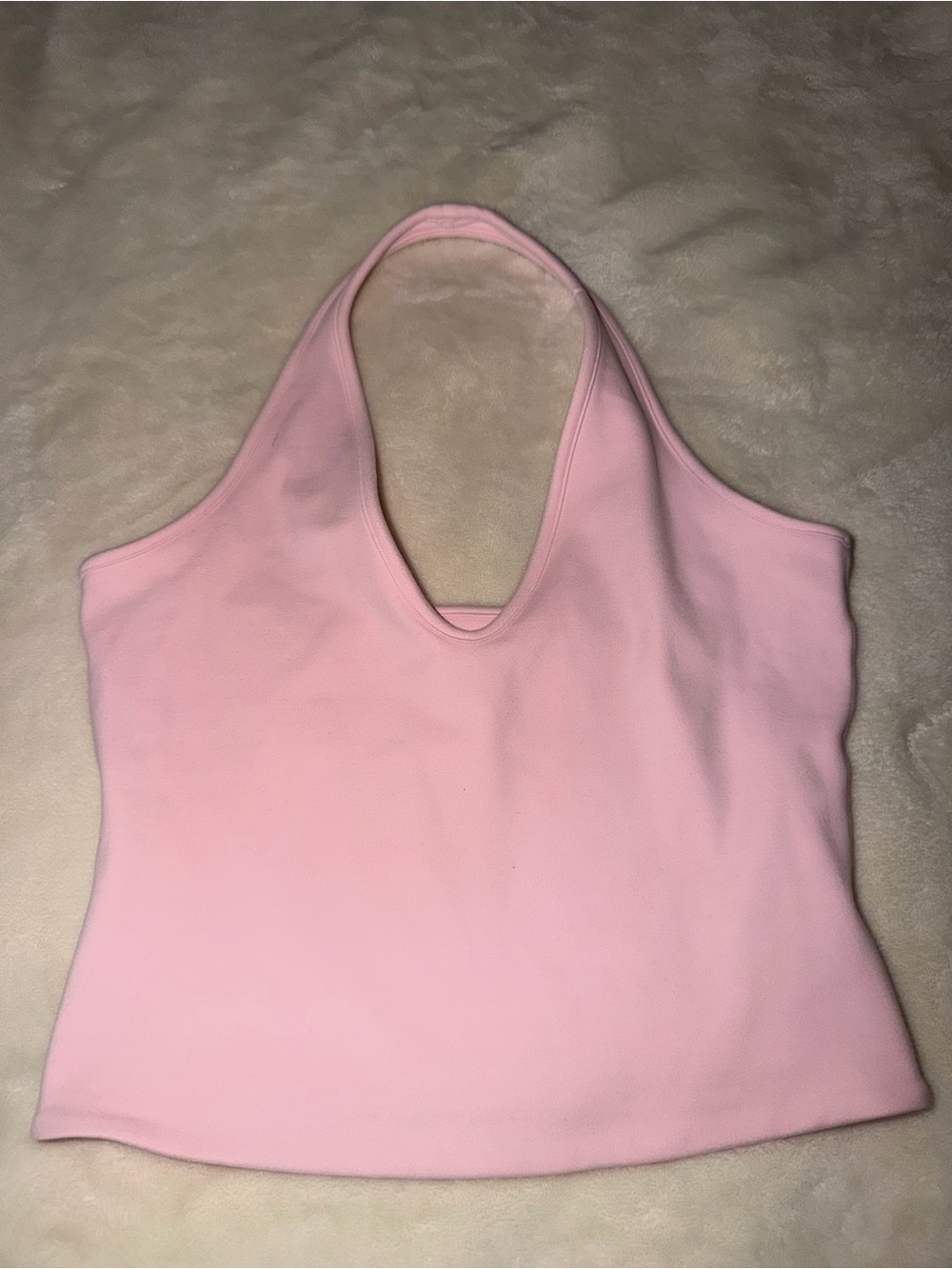 437 The Halter Tank in Powder Pink - Size Medium